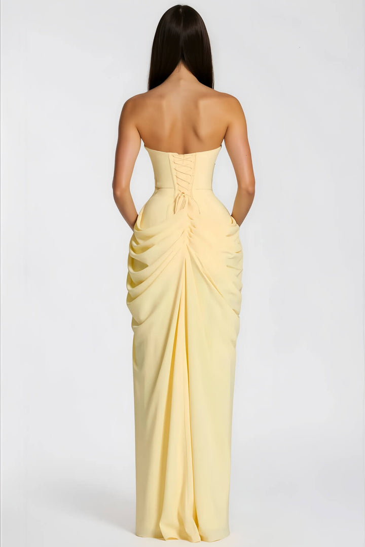 Vestido largo Fernanda – Vainilla