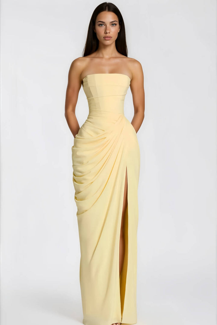 Vestido largo Fernanda – Vainilla