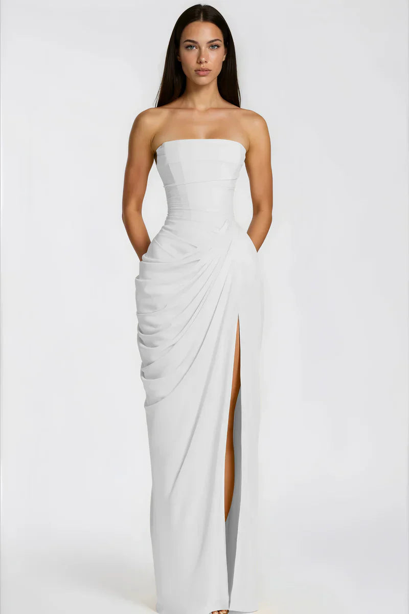 Vestido largo Fernanda – Vainilla