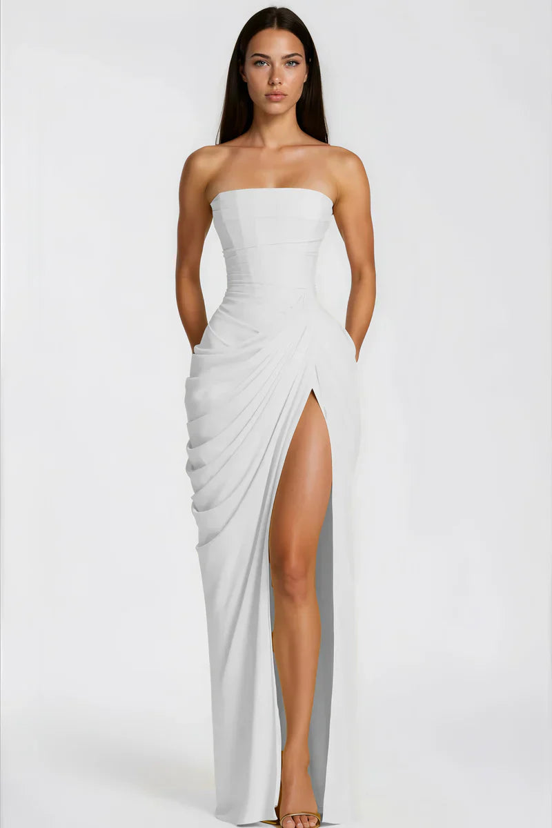 Vestido largo Fernanda – Vainilla