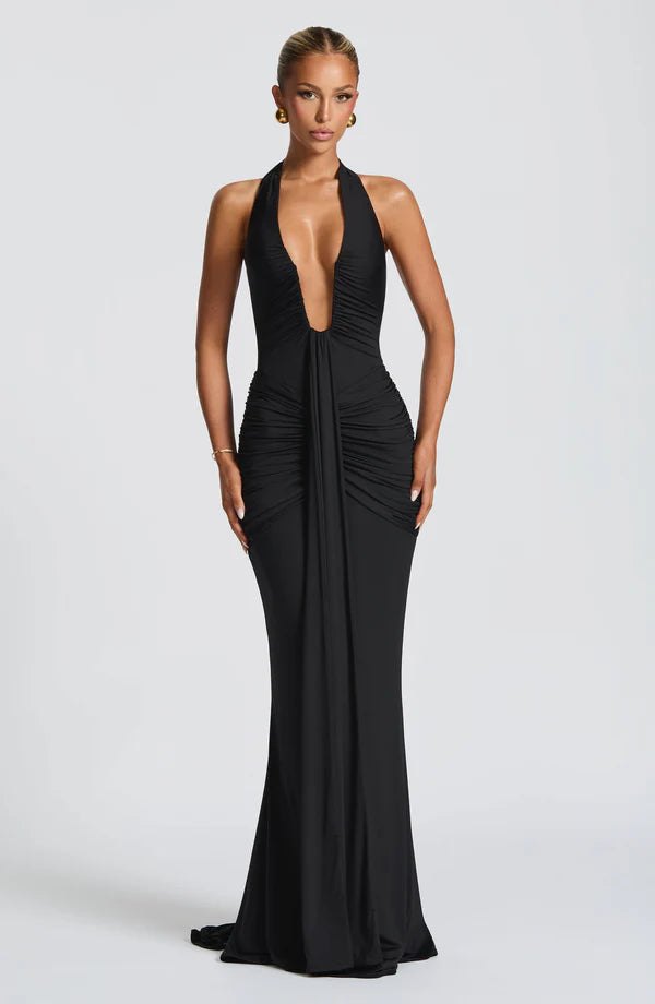 Vestido largo Sofía – Coral