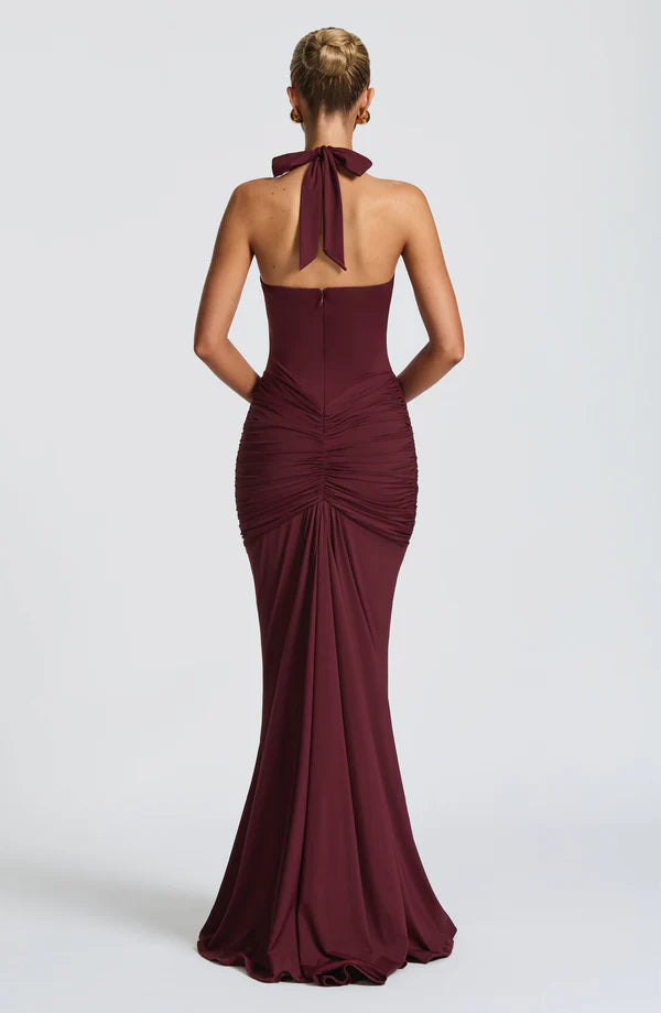 Vestido largo Sofía – Coral