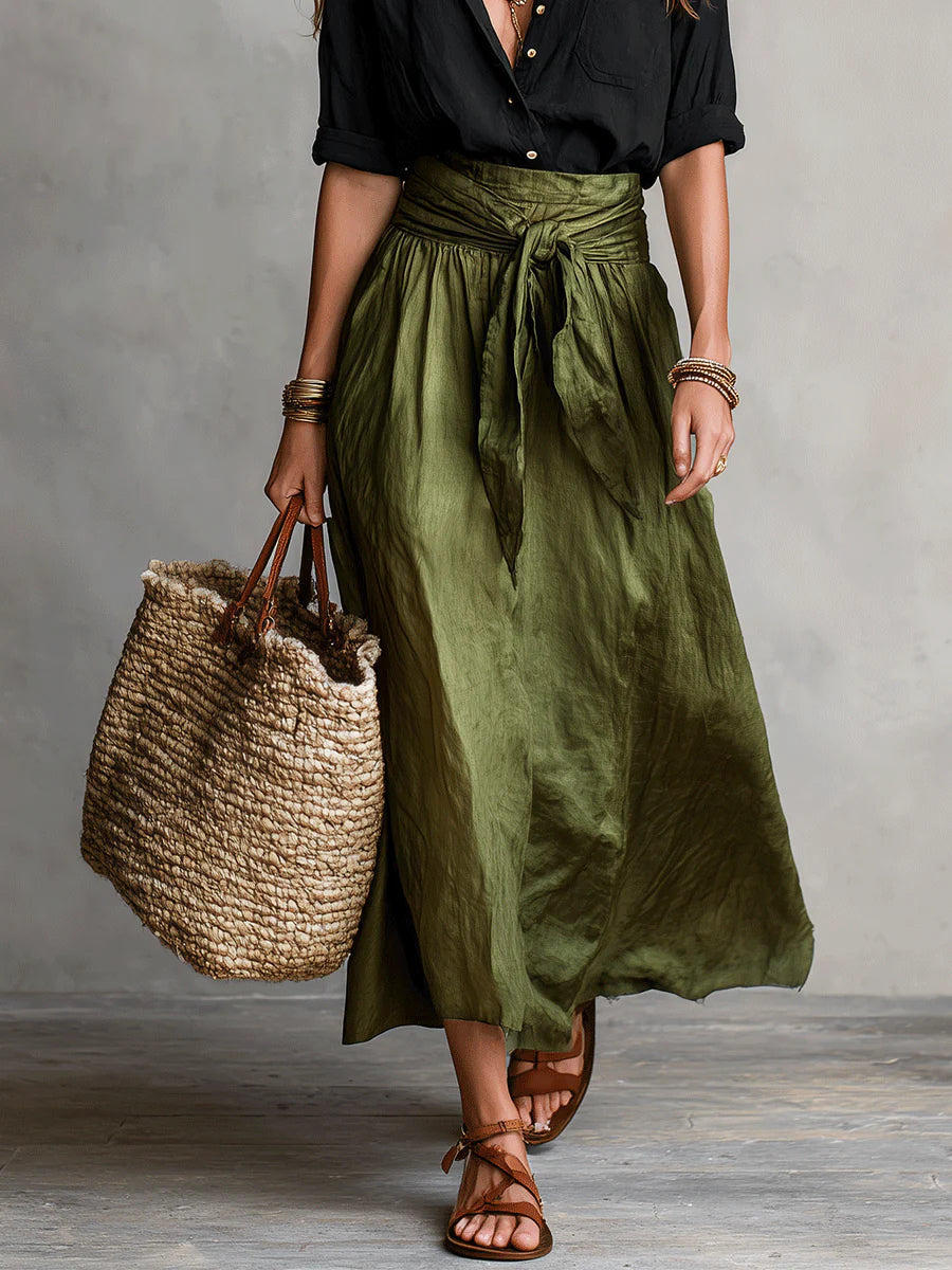 Martina | Vestido maxi monohombro elegante y fluido