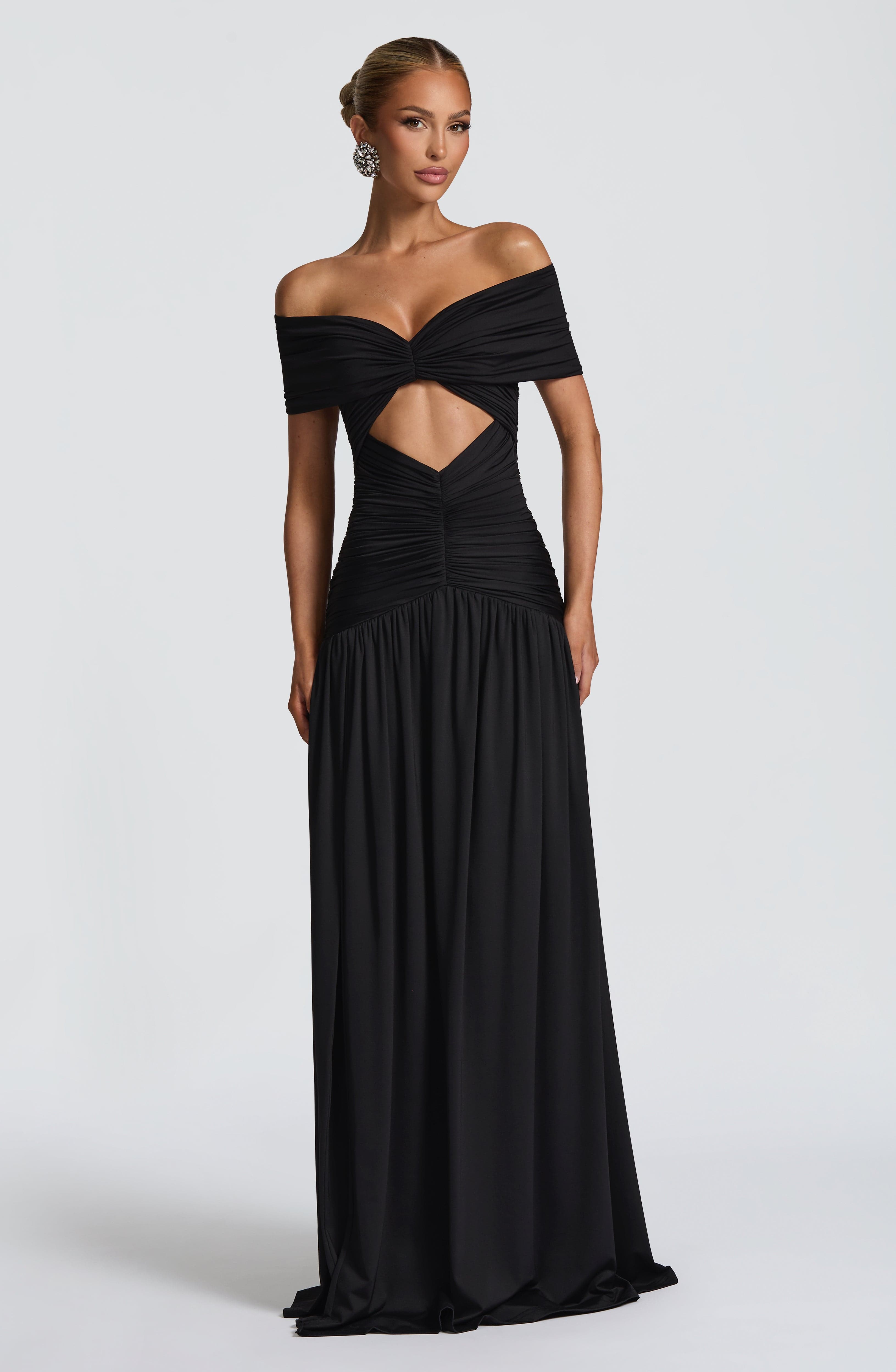 Vestido largo Valentina – Medianoche