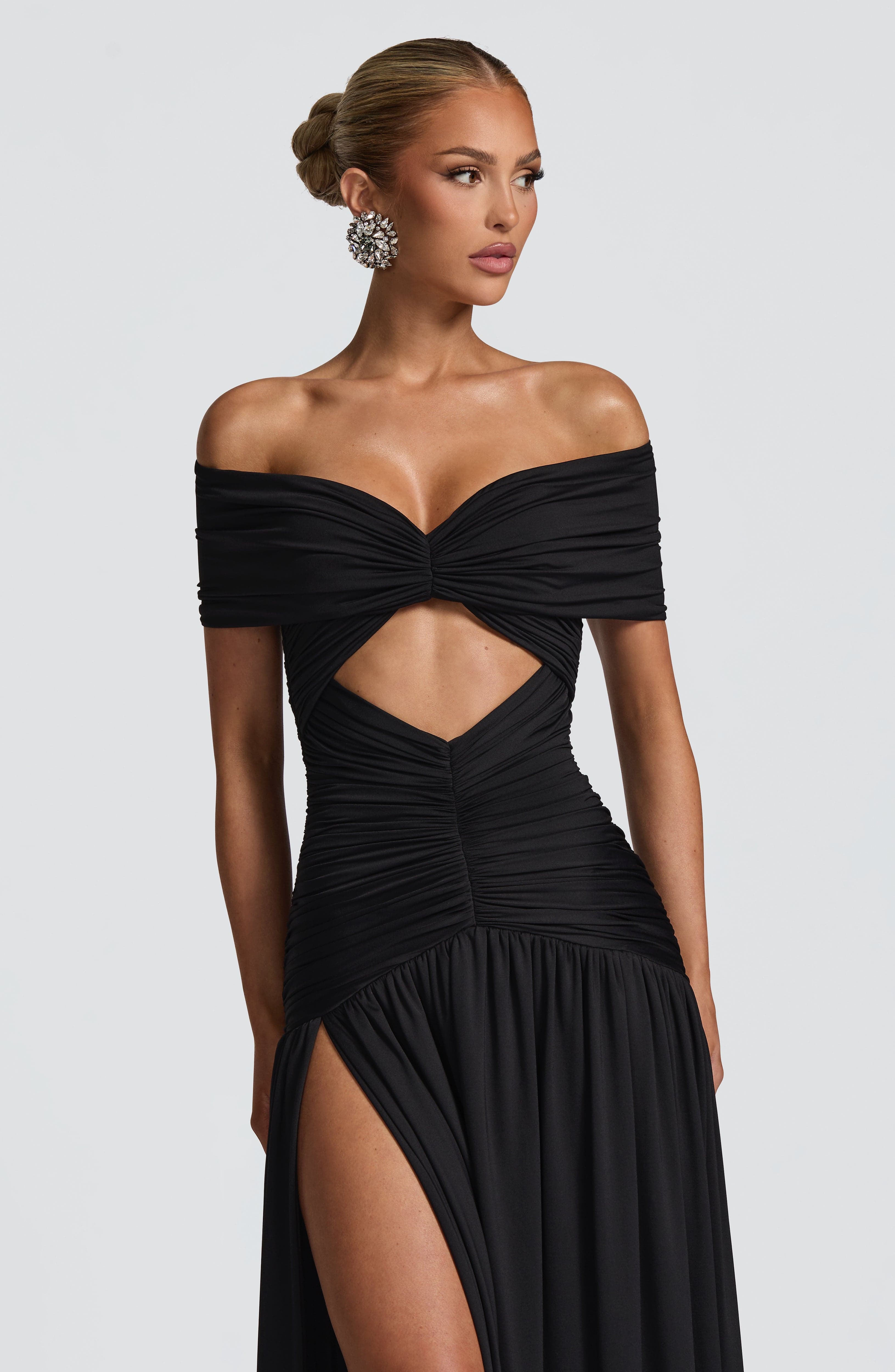 Vestido largo Valentina – Medianoche