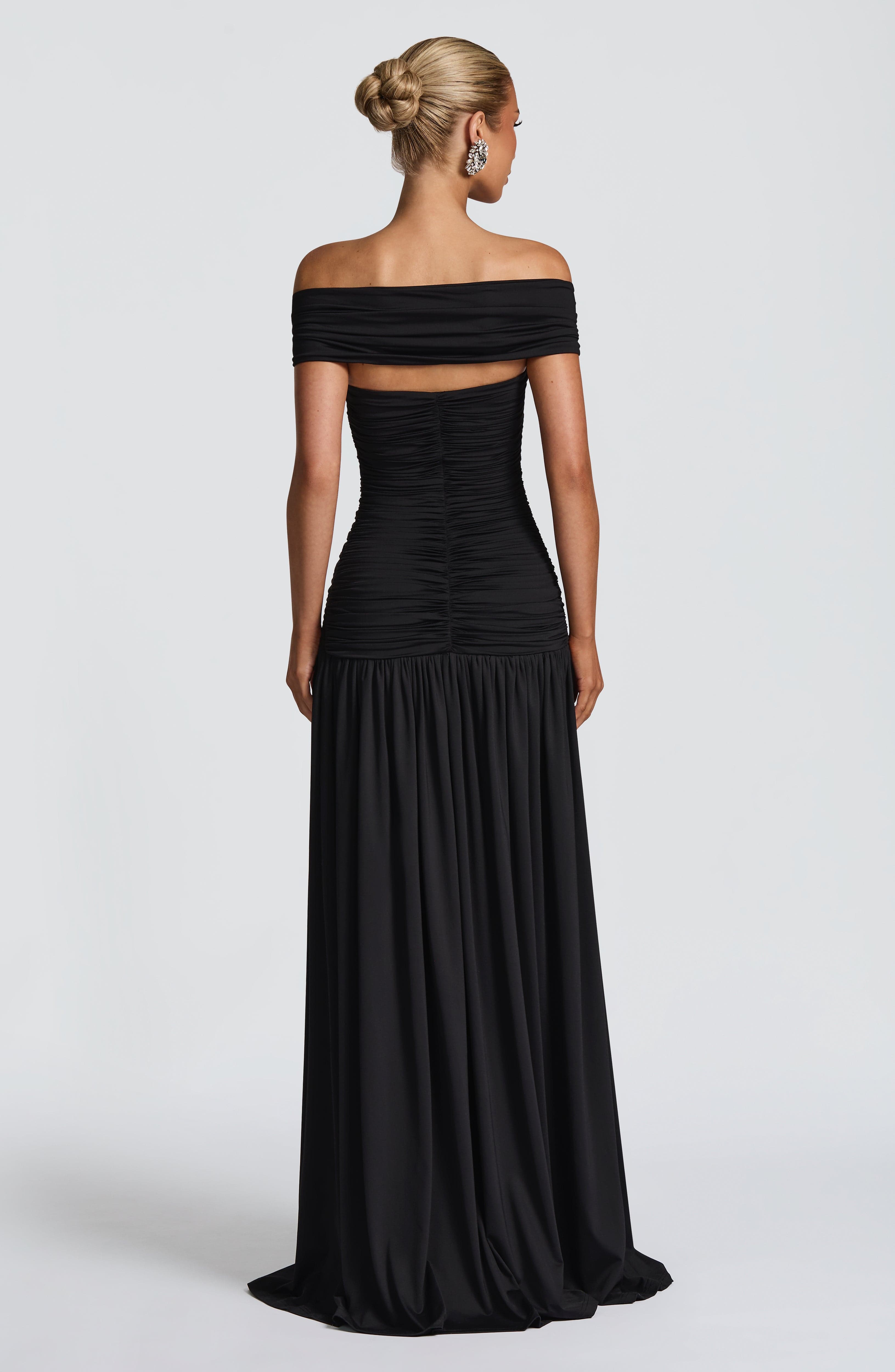 Vestido largo Valentina – Medianoche