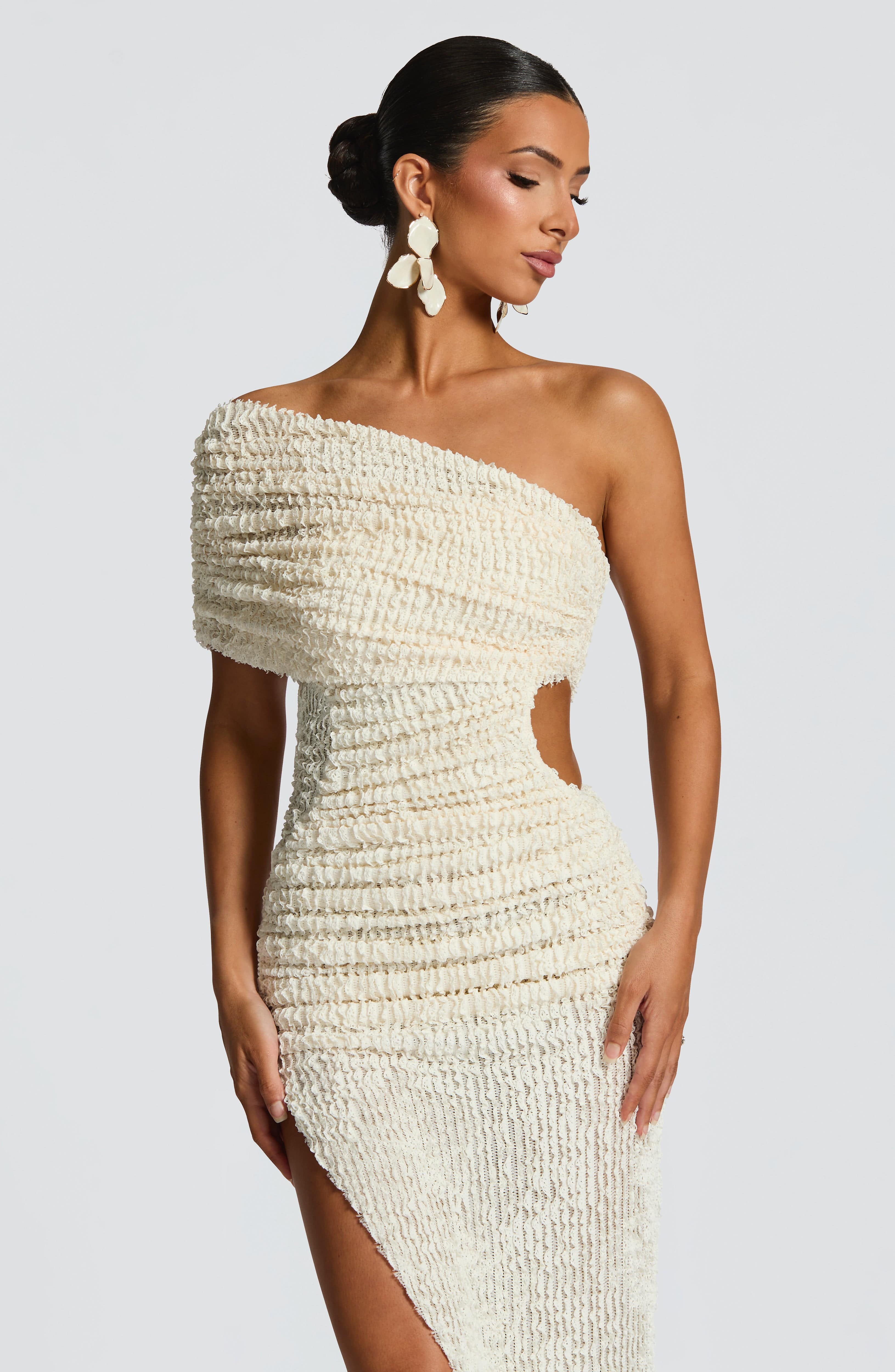 Vestido largo Antonella – Marfil