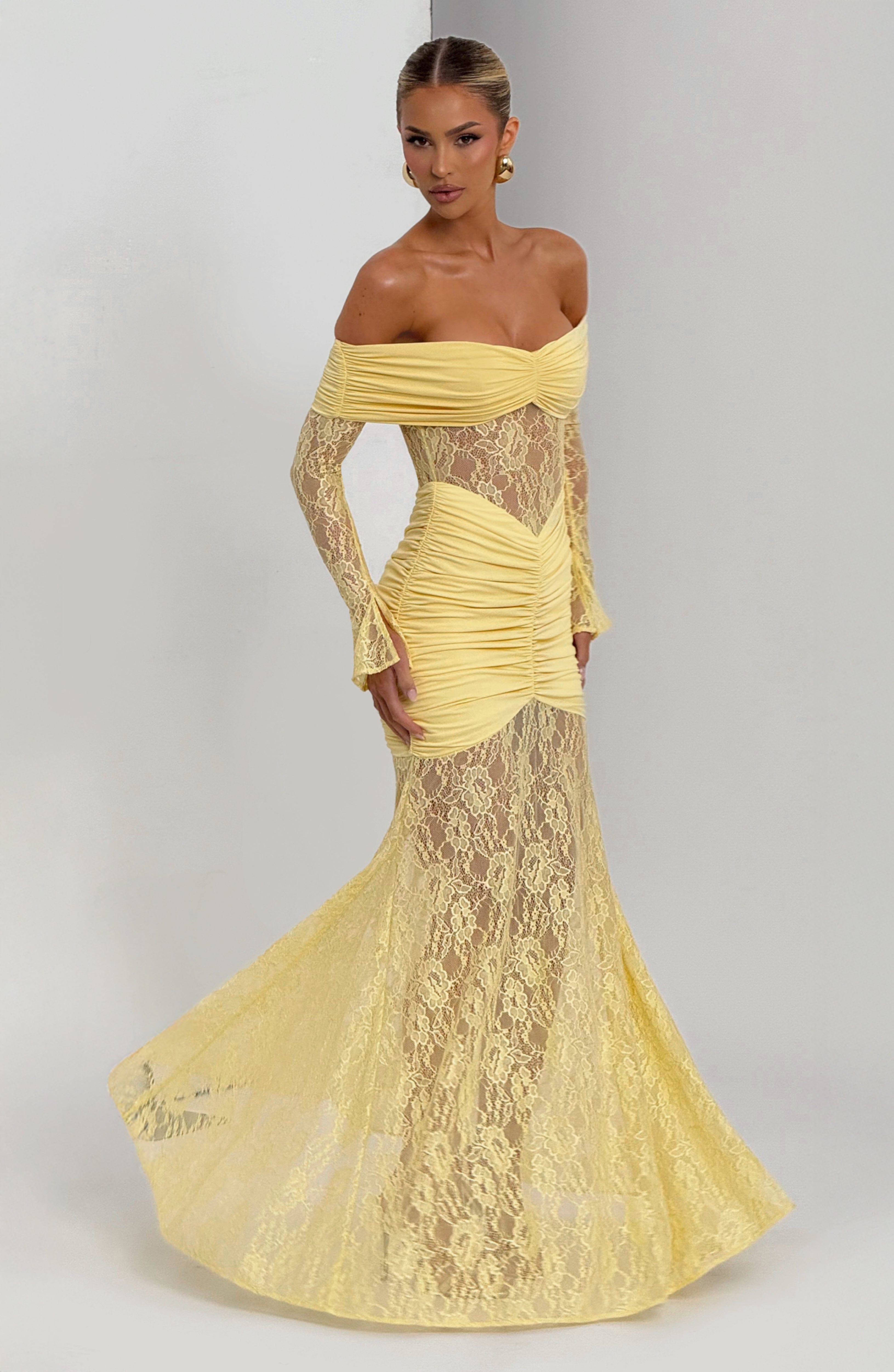 Vestido largo Corine – Canario