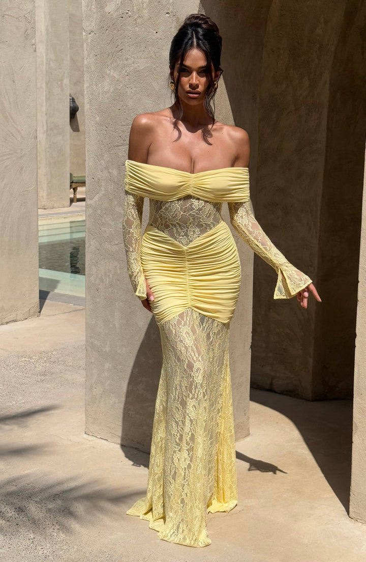 Vestido largo Corine – Canario