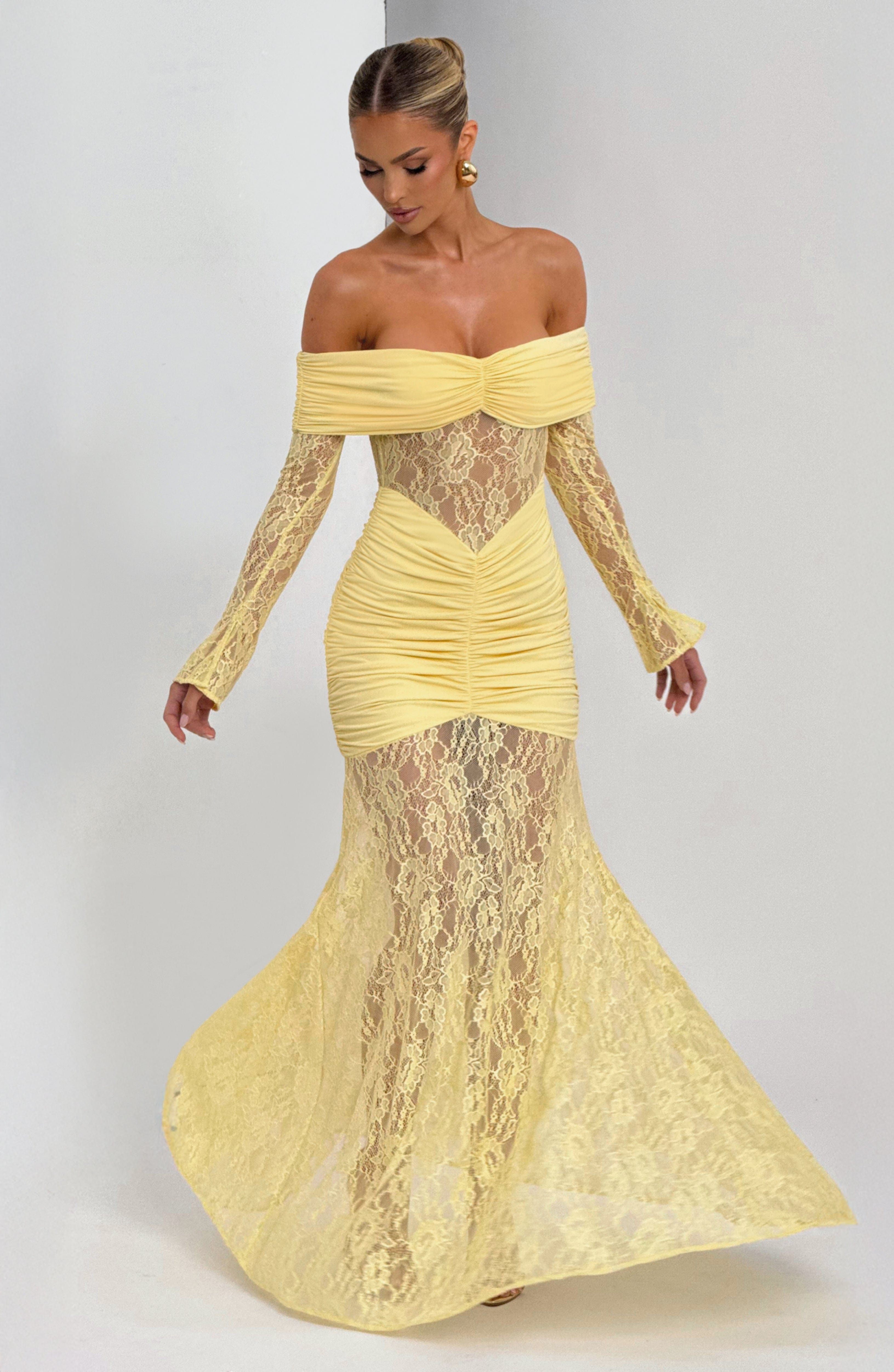 Vestido largo Corine – Canario