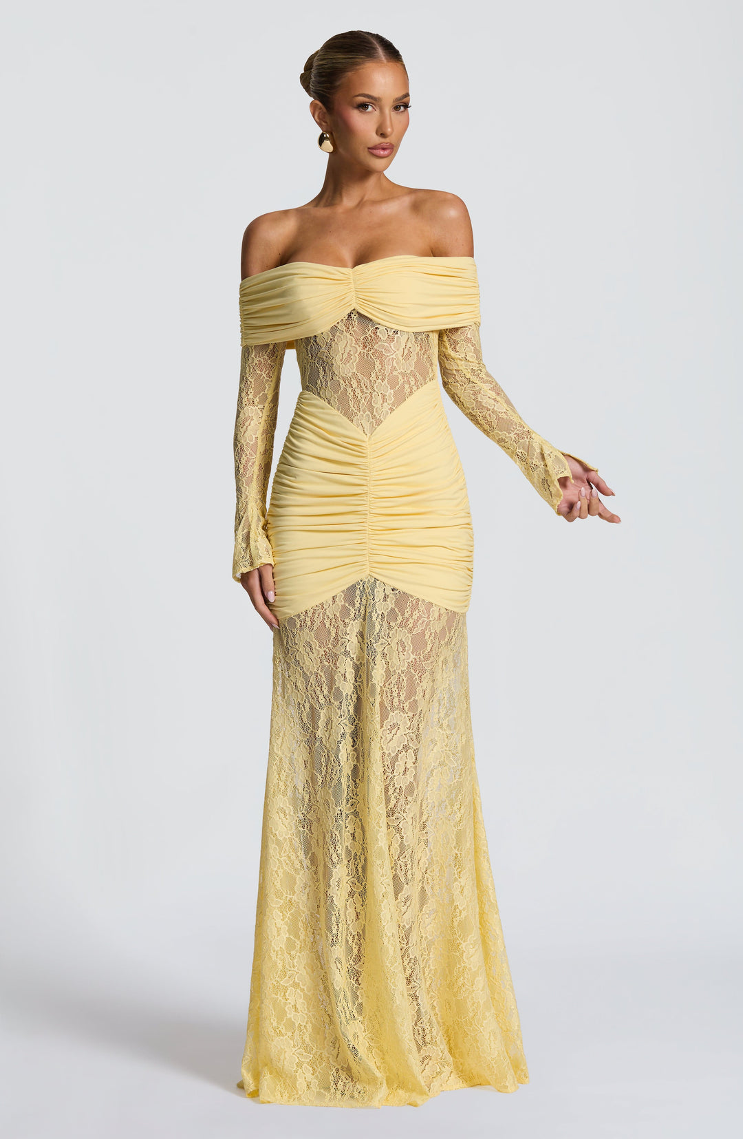Vestido largo Corine – Canario
