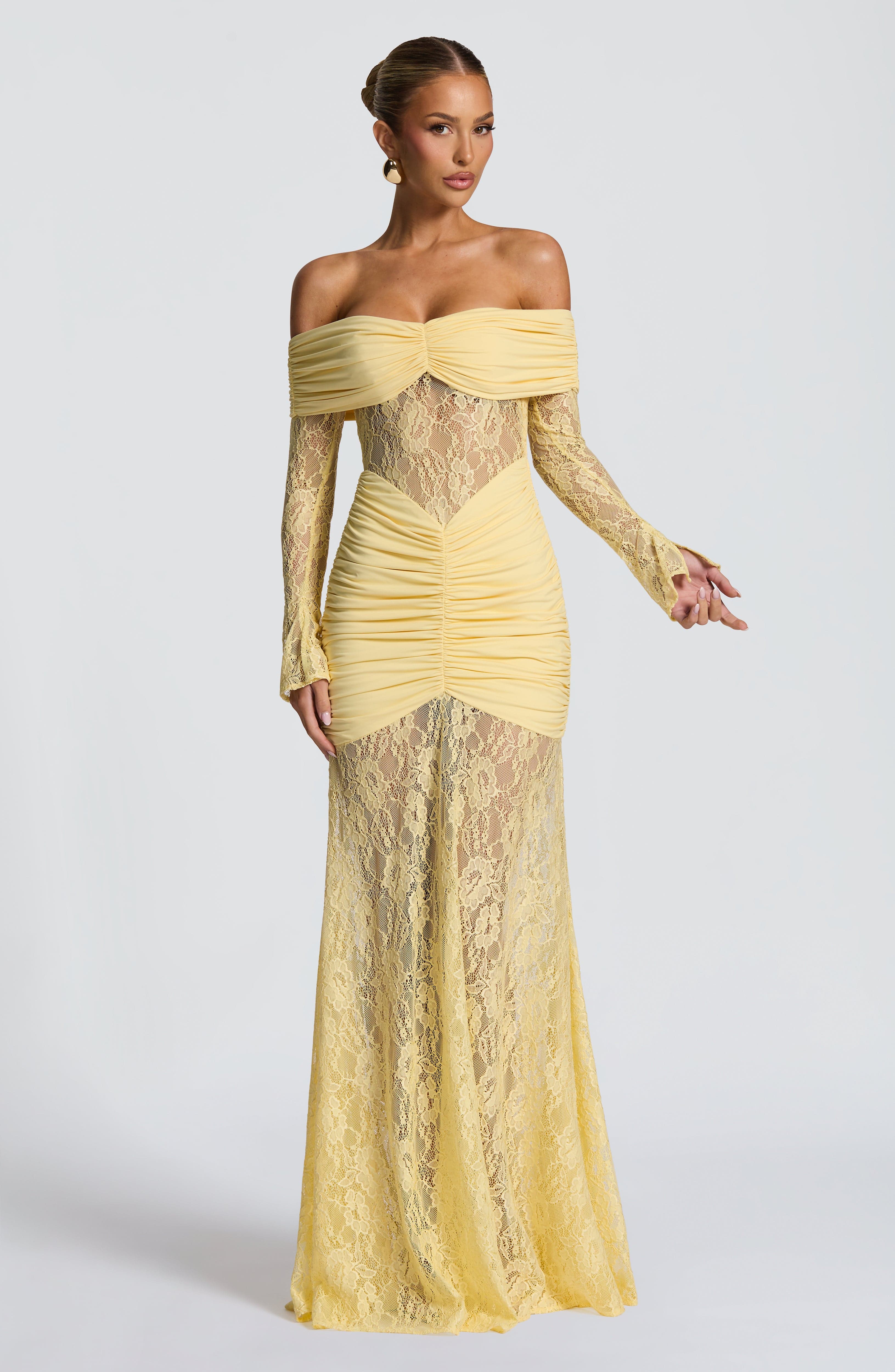 Vestido largo Corine – Canario