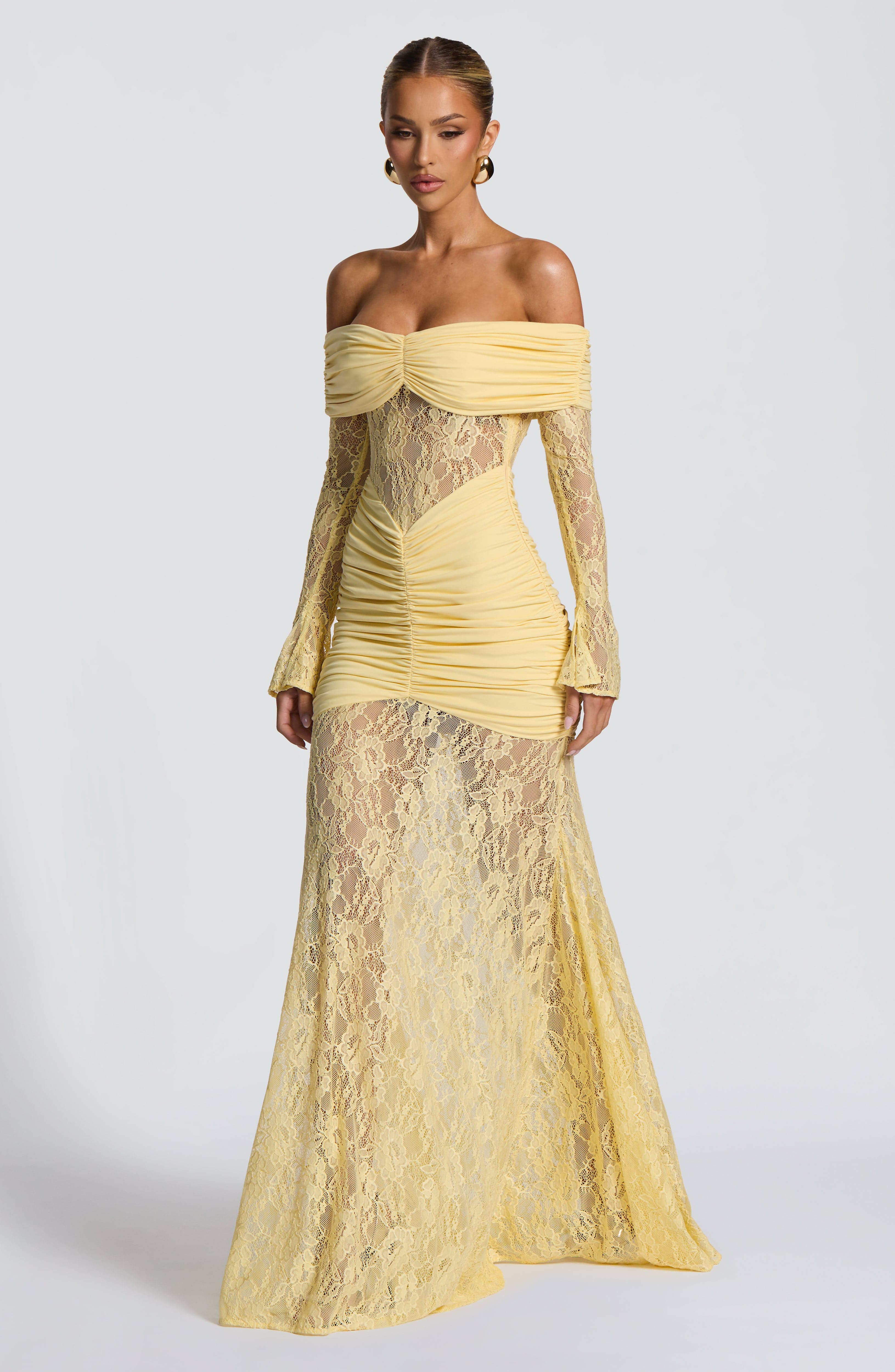 Vestido largo Corine – Canario
