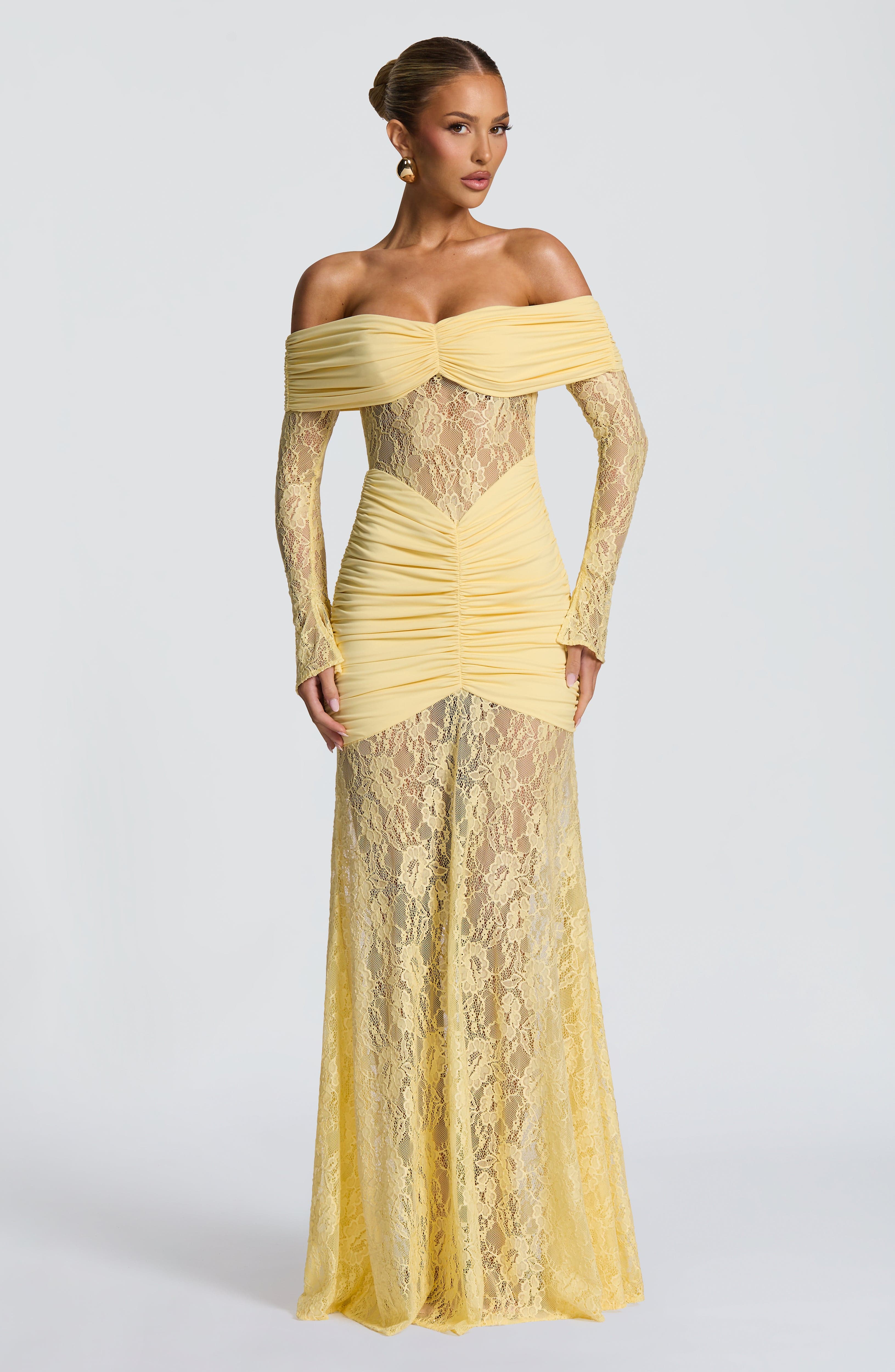 Vestido largo Corine – Canario