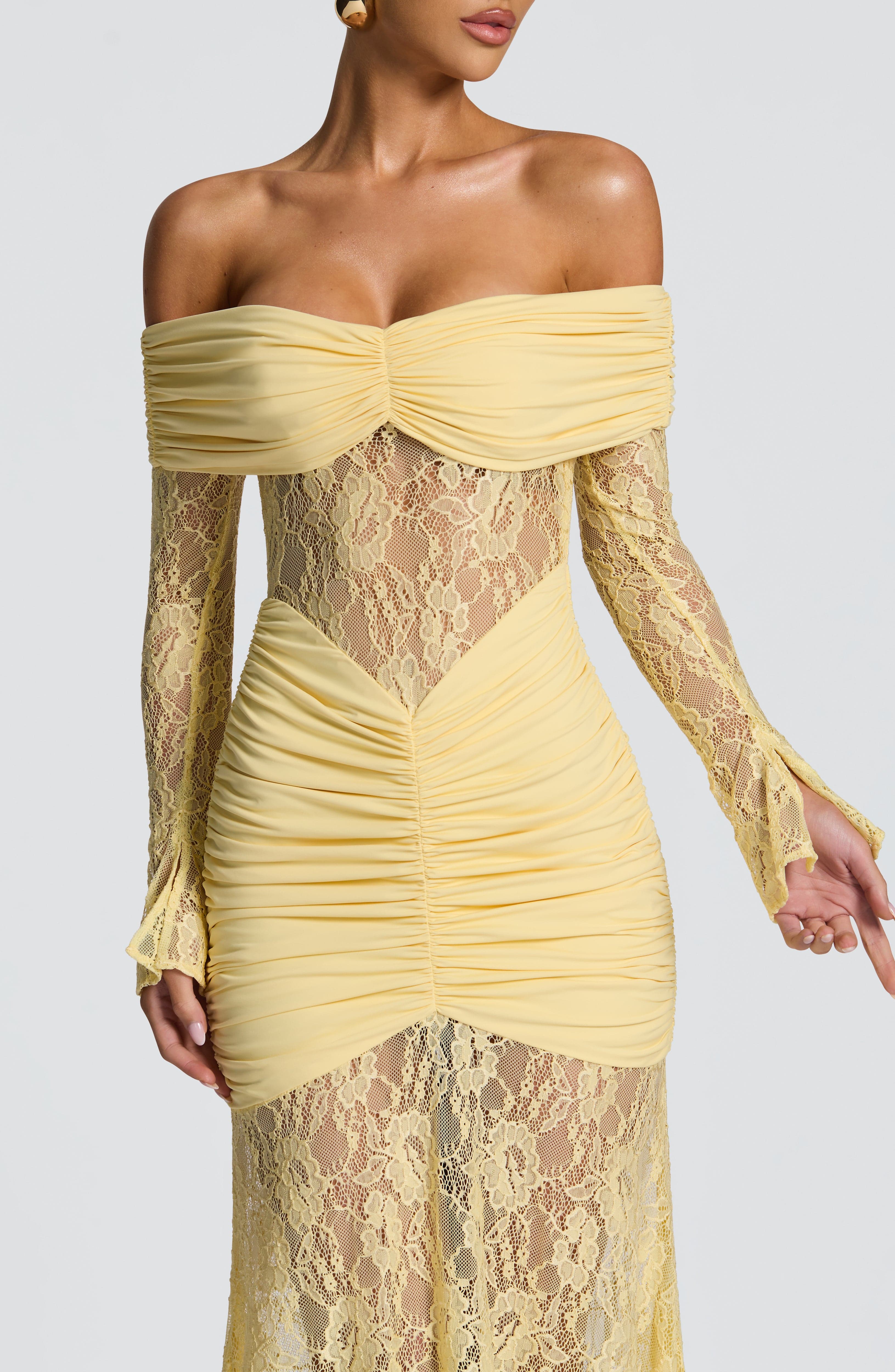 Vestido largo Corine – Canario