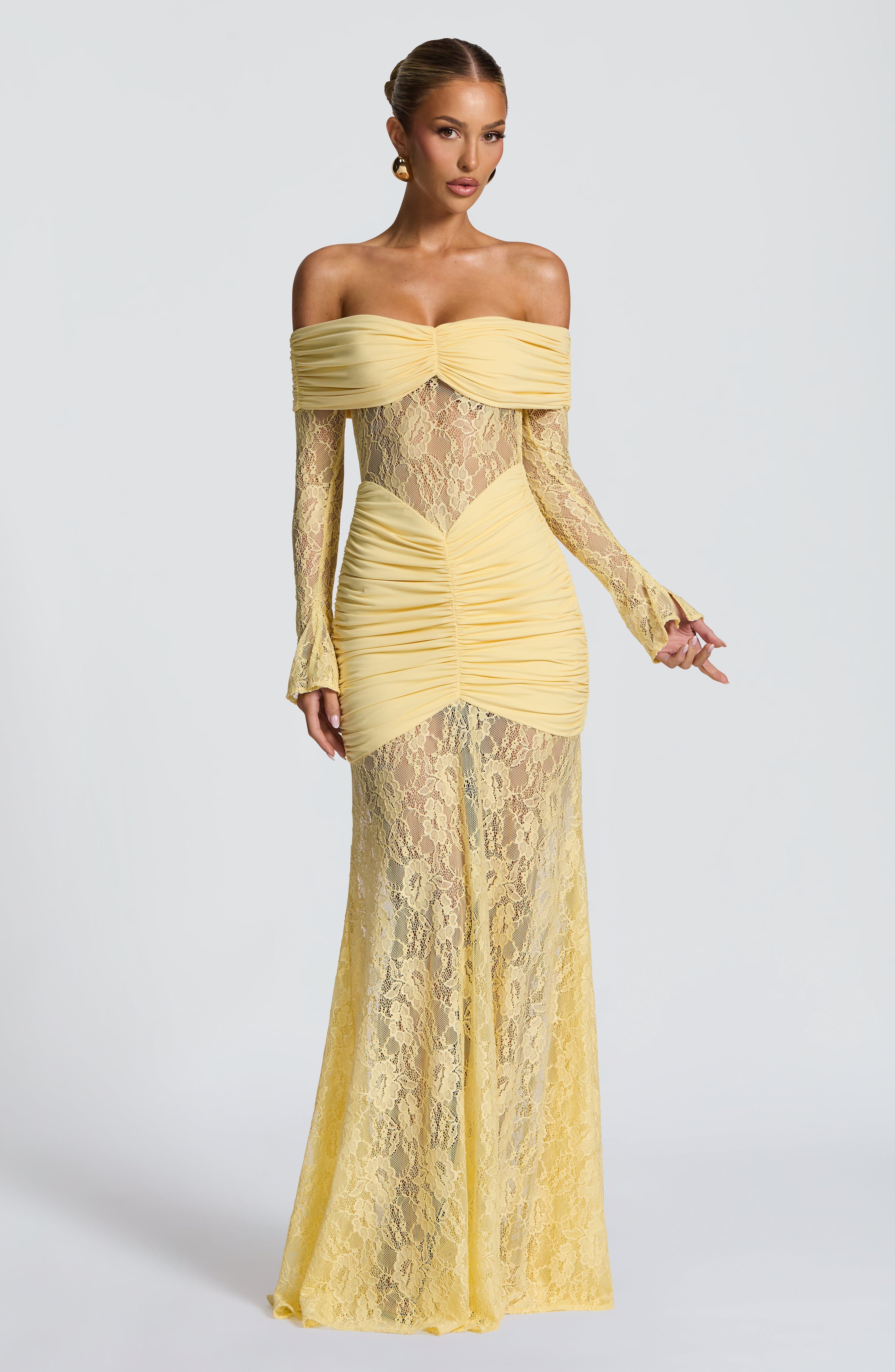 Vestido largo Corine – Canario