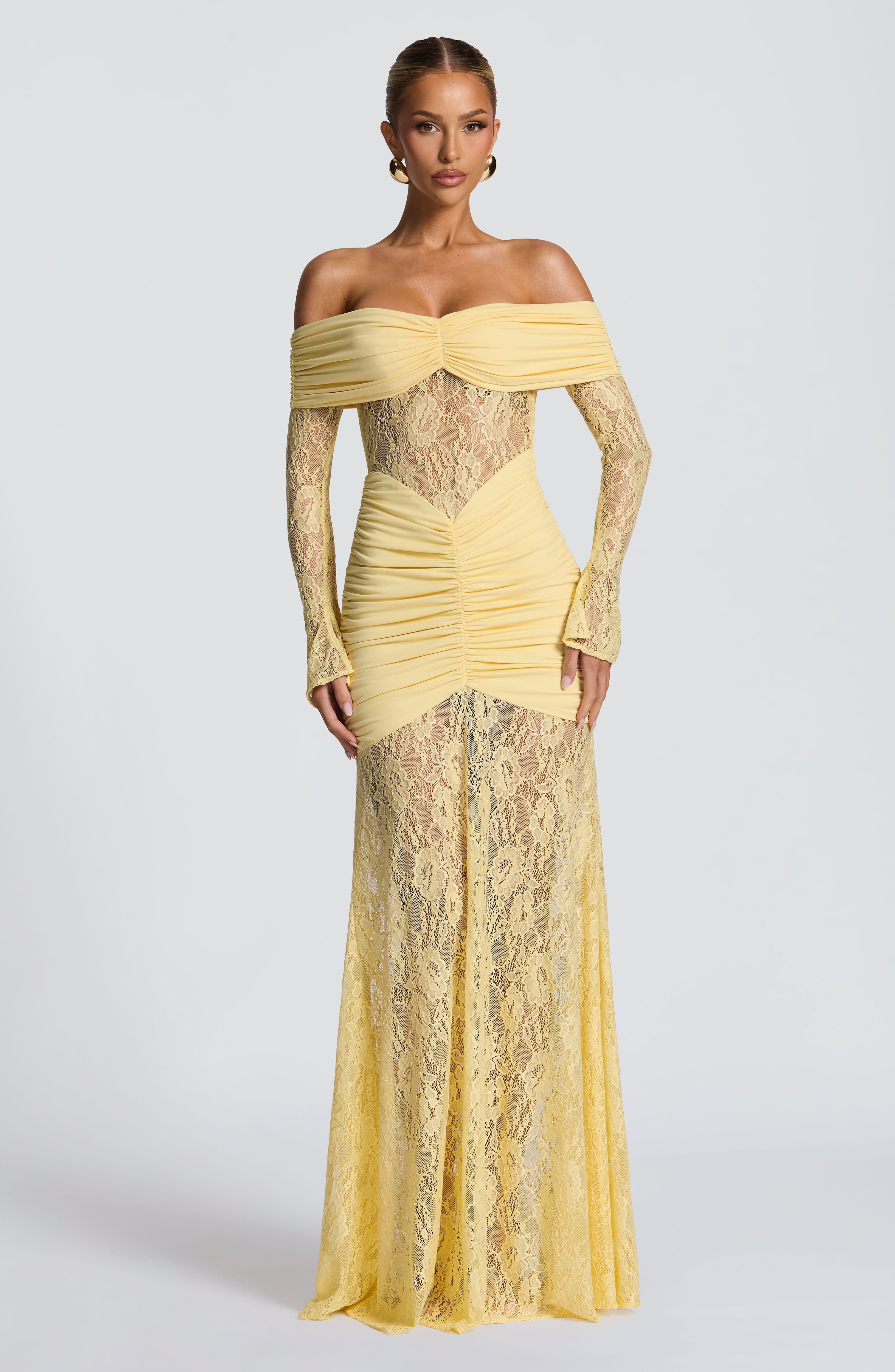 Vestido largo Corine – Canario