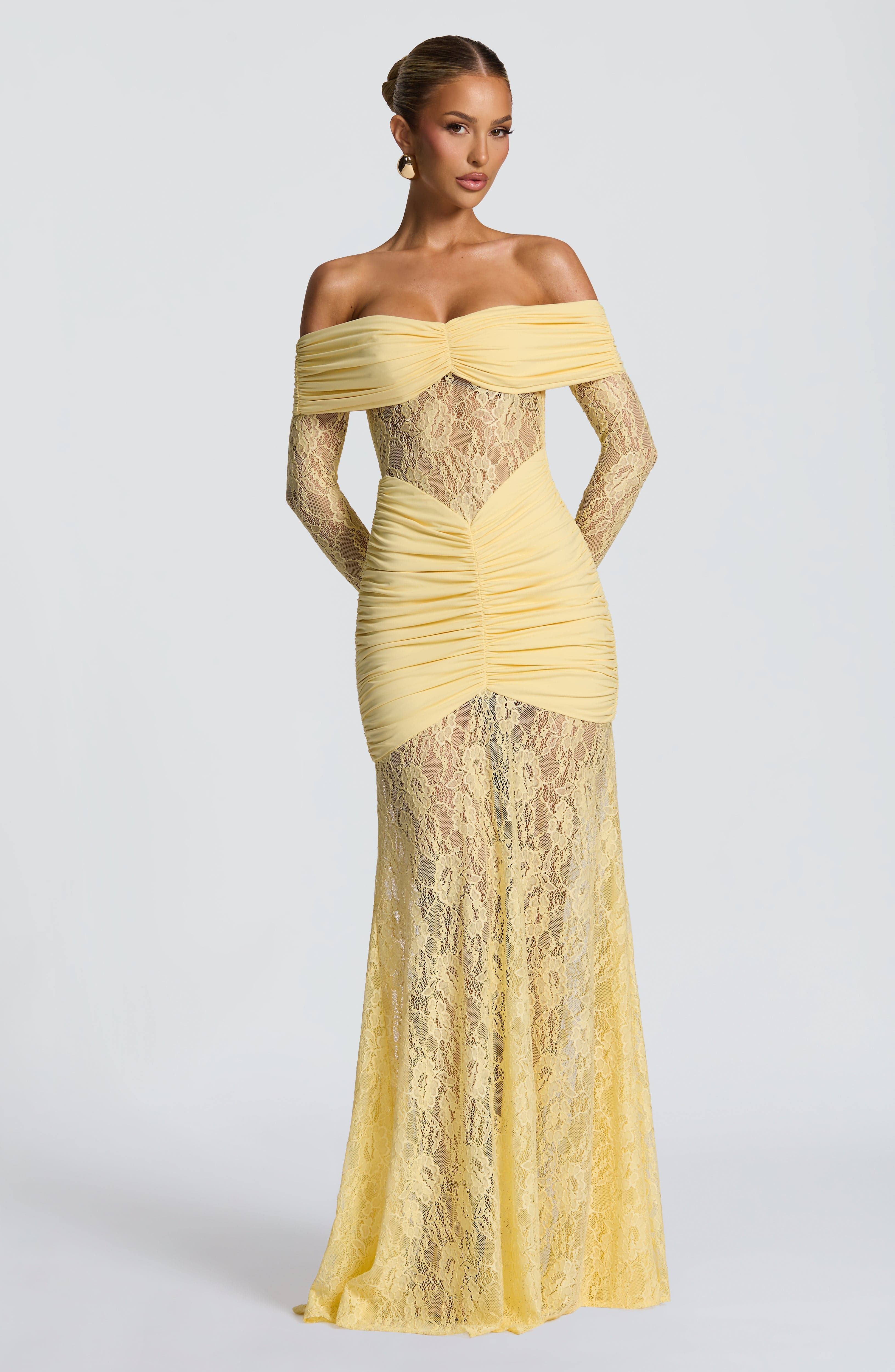 Vestido largo Corine – Canario