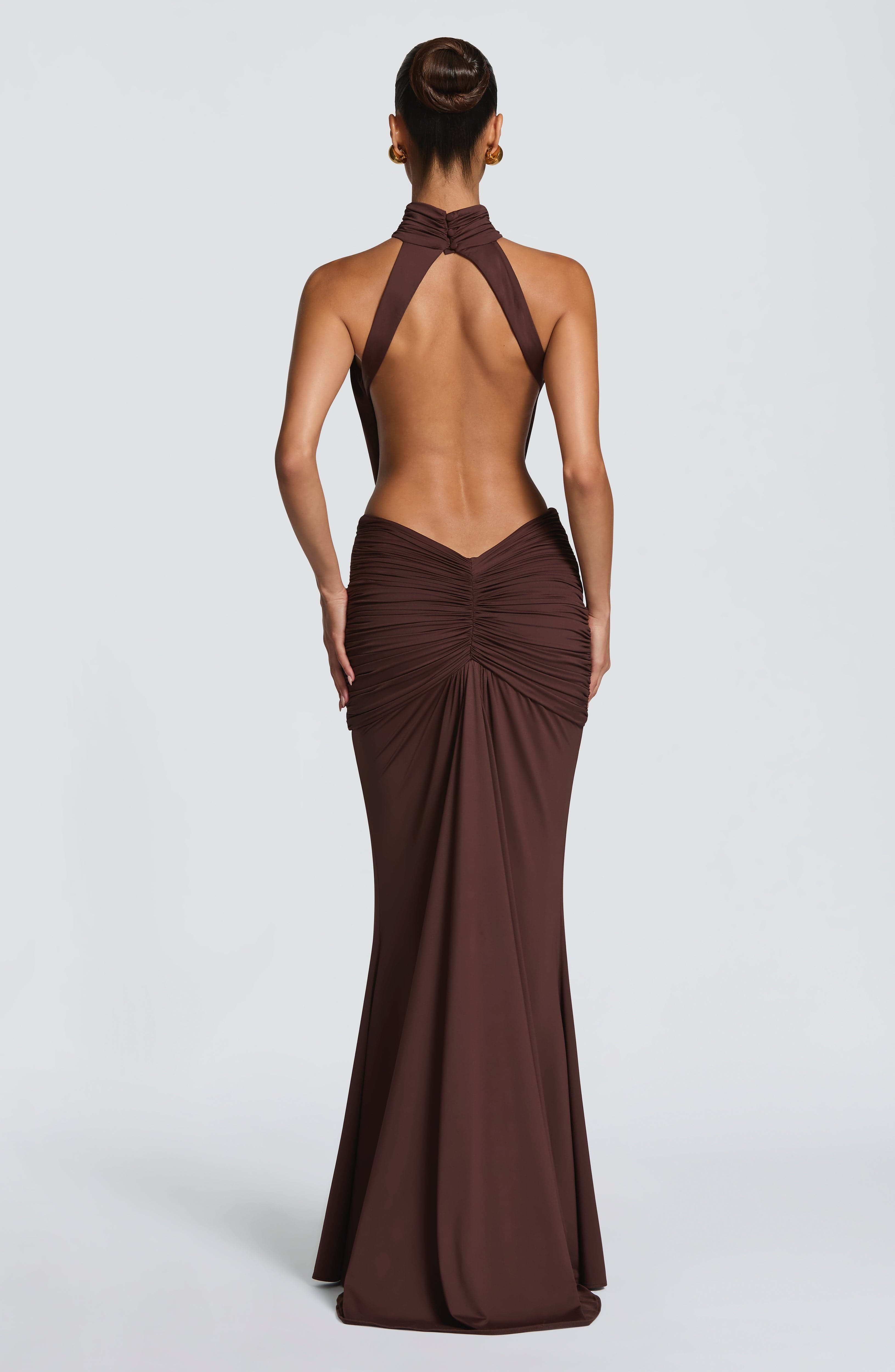Vestido largo Luciana – Canela