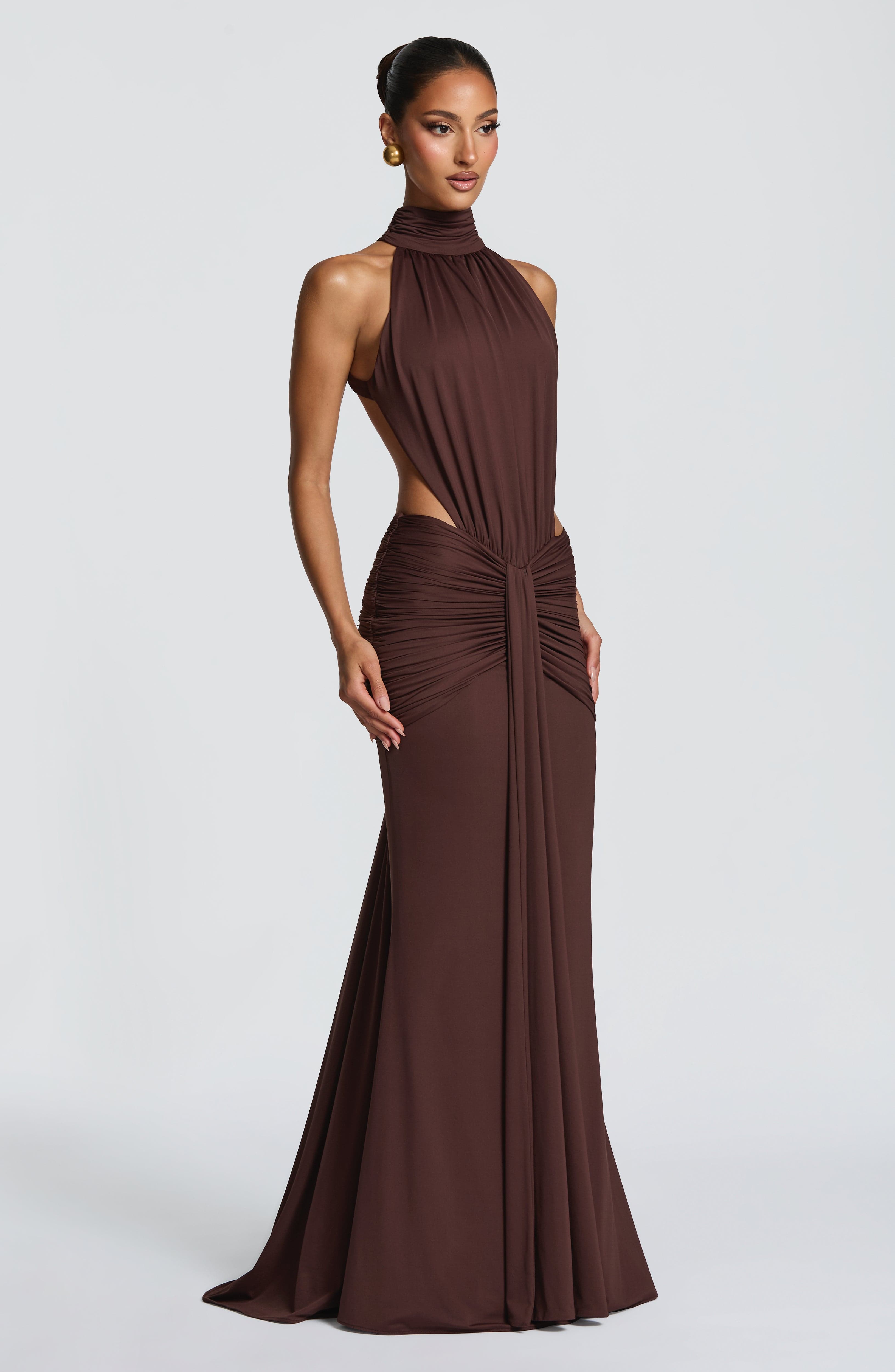 Vestido largo Luciana – Canela