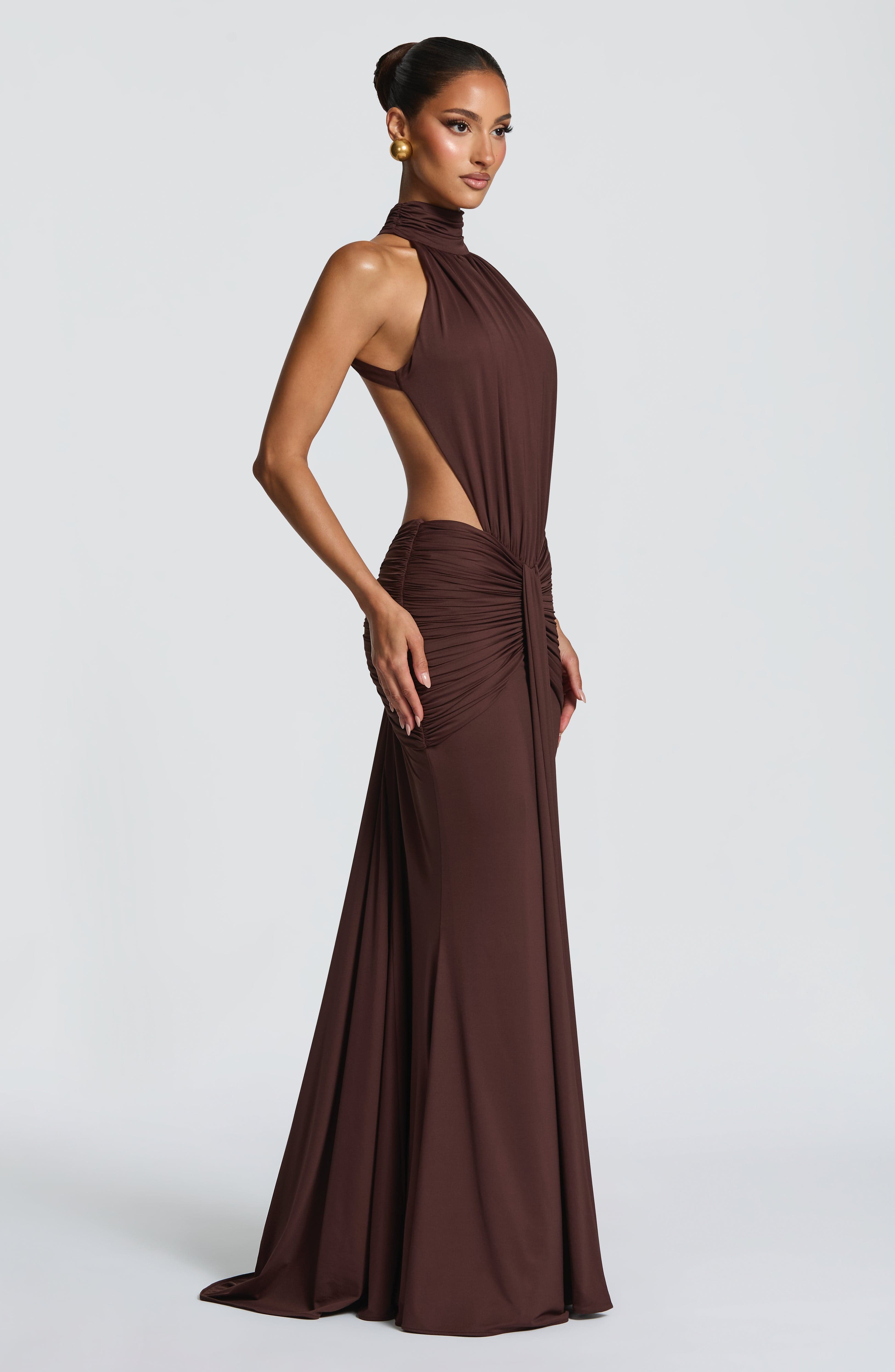 Vestido largo Luciana – Canela