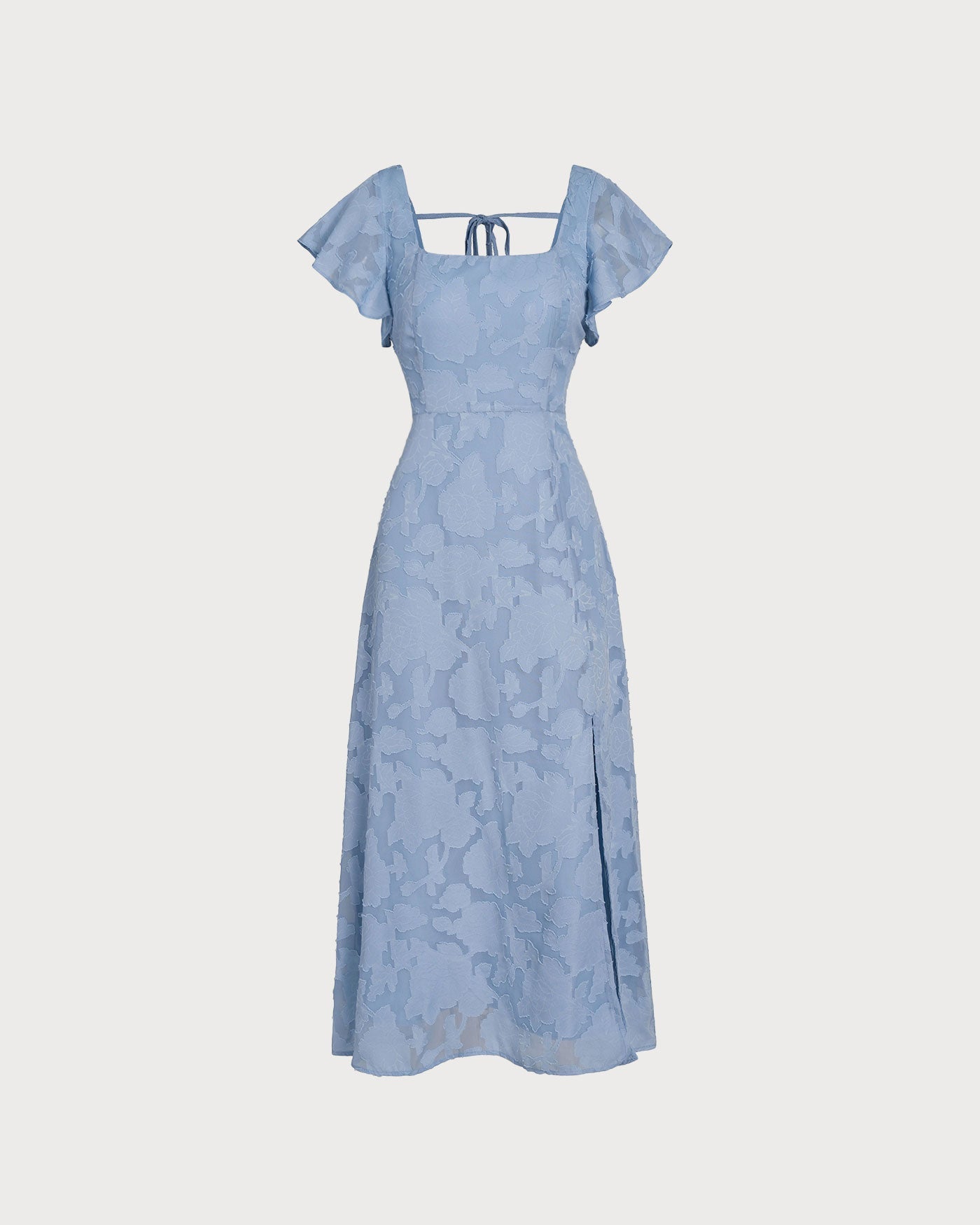 Vestido midi Natalia – Celeste